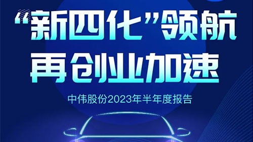 中偉股份2023半年報丨“新四化”領 航 再創業加速！